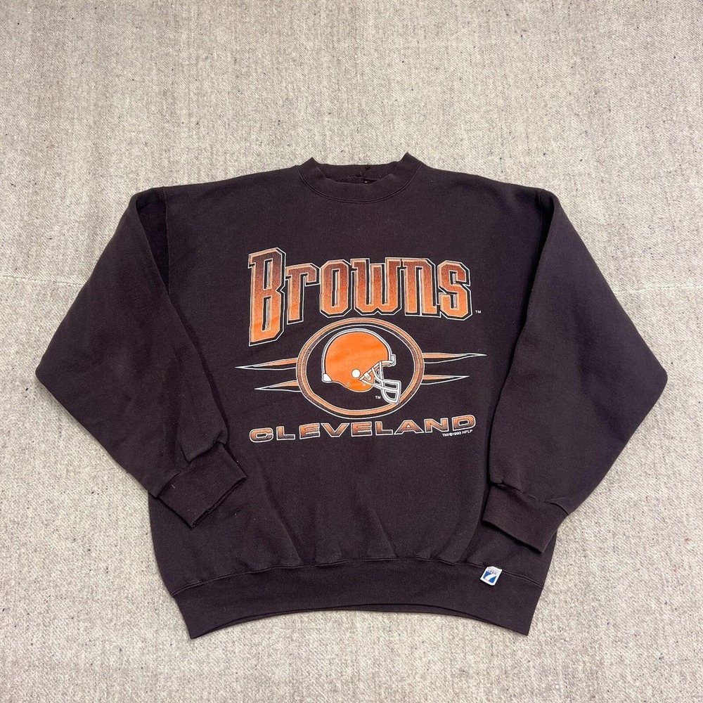 Vintage Cleveland Browns Sweatshirt Mens XL Brown 1990s NFL Logo 7